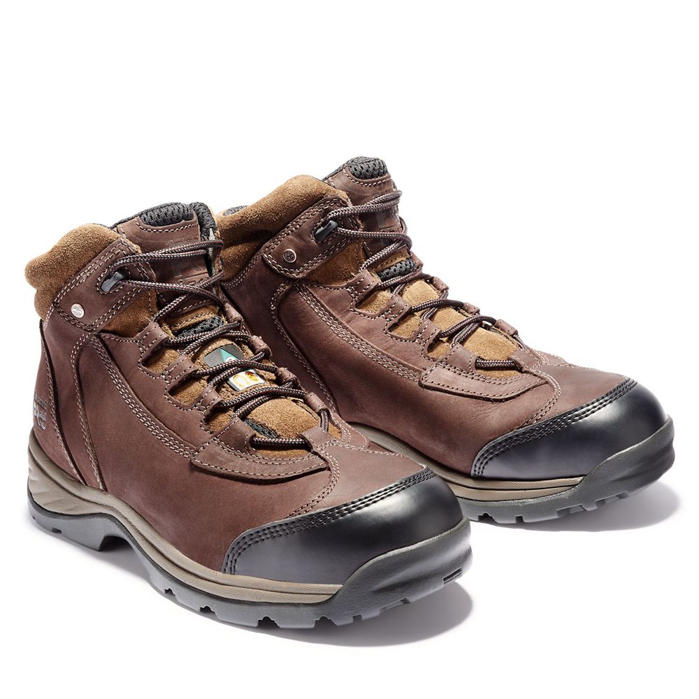 Bocanci De Muncă Timberland Barbati Maro/Negrii - Pro® Ratchet Steel Toe - Romania - NPOBWG716